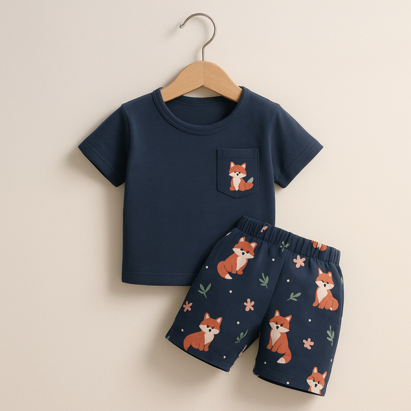 Setelan Kombinasi Rayon Tupai