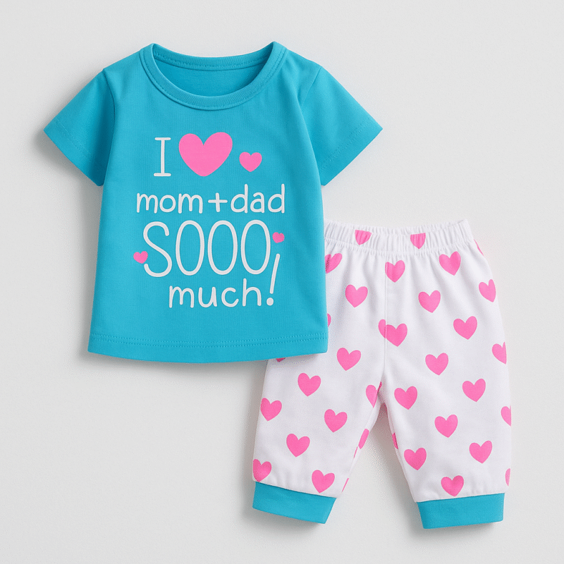 Setelan I Love Mom & Dad