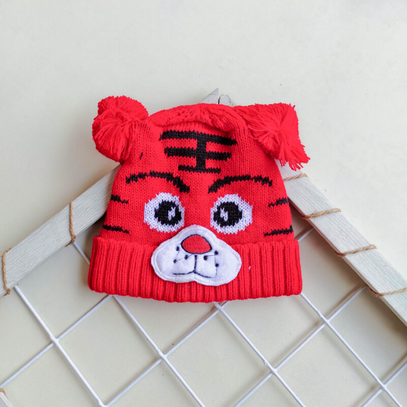 Kupluk Pom-pom Tiger